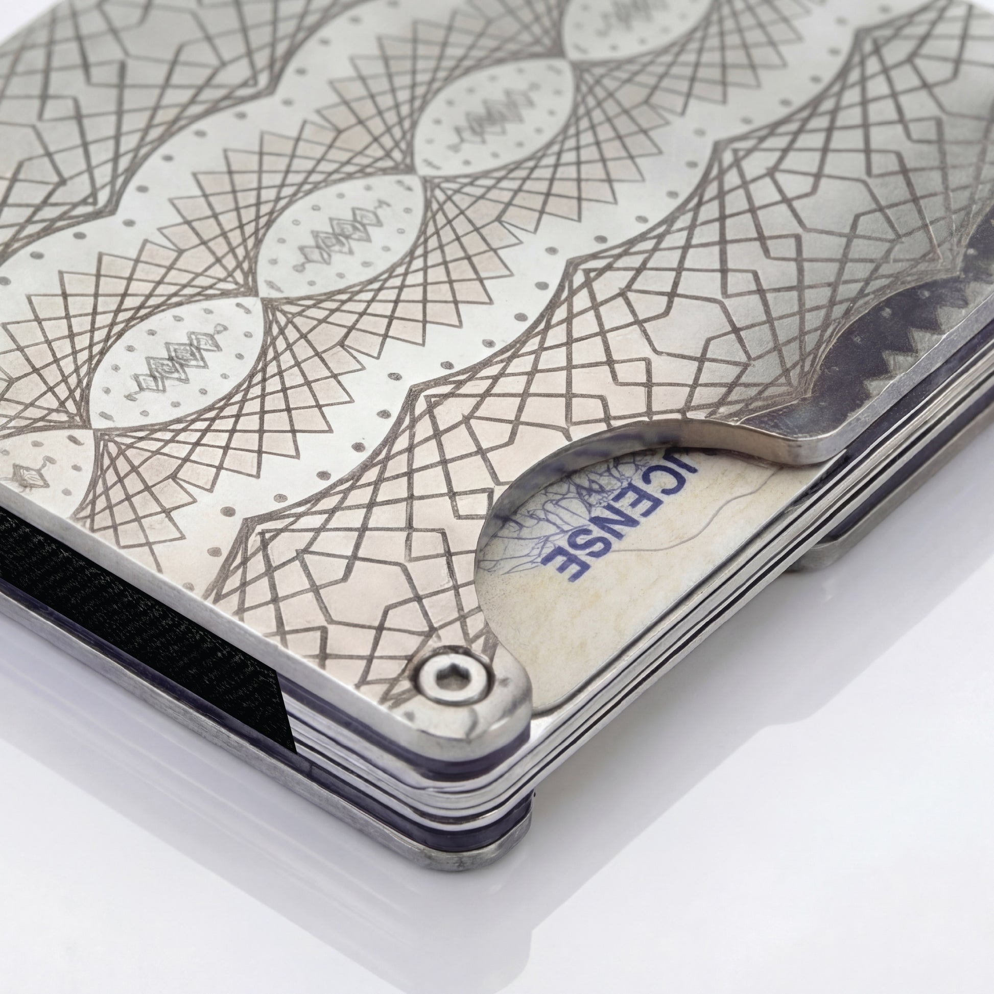 Moxxley MX-308 slim metal credit card holder – 316 stainless steel minimalist wallet