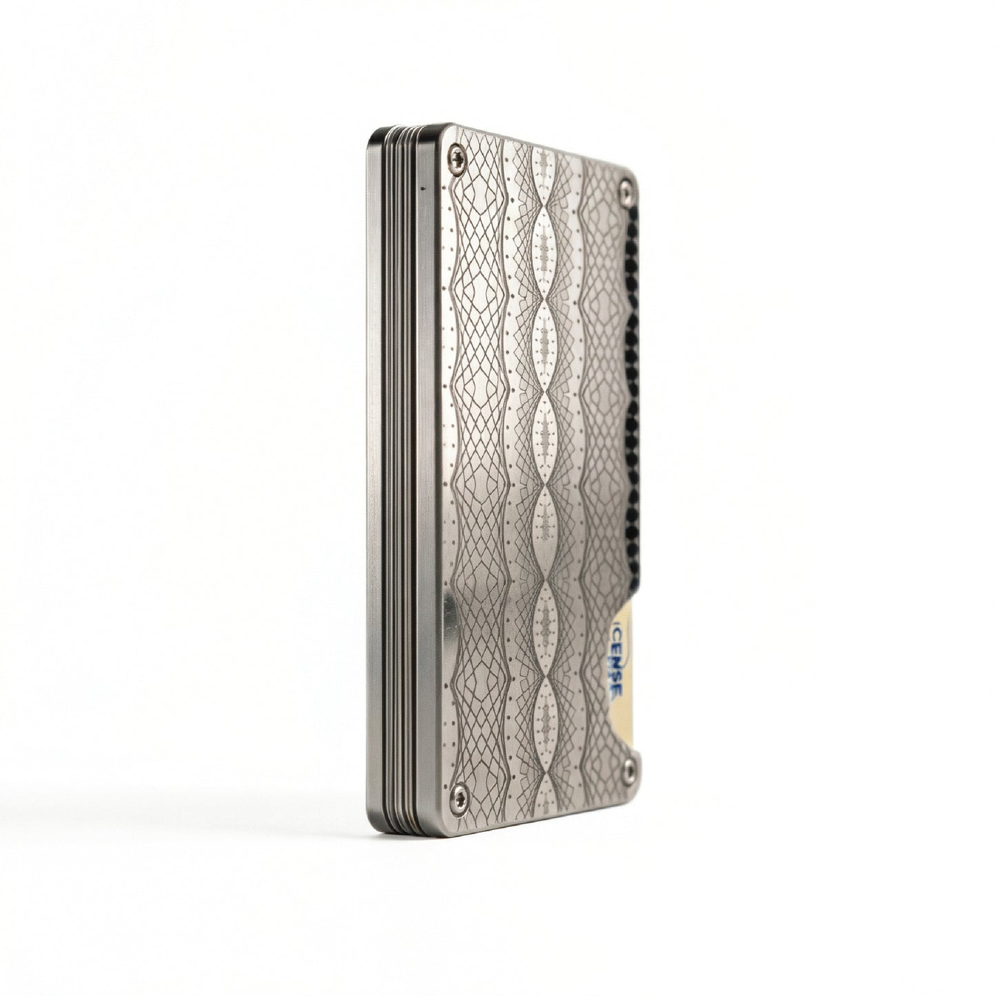 Moxxley MX-308 slim metal credit card holder – 316 stainless steel minimalist wallet