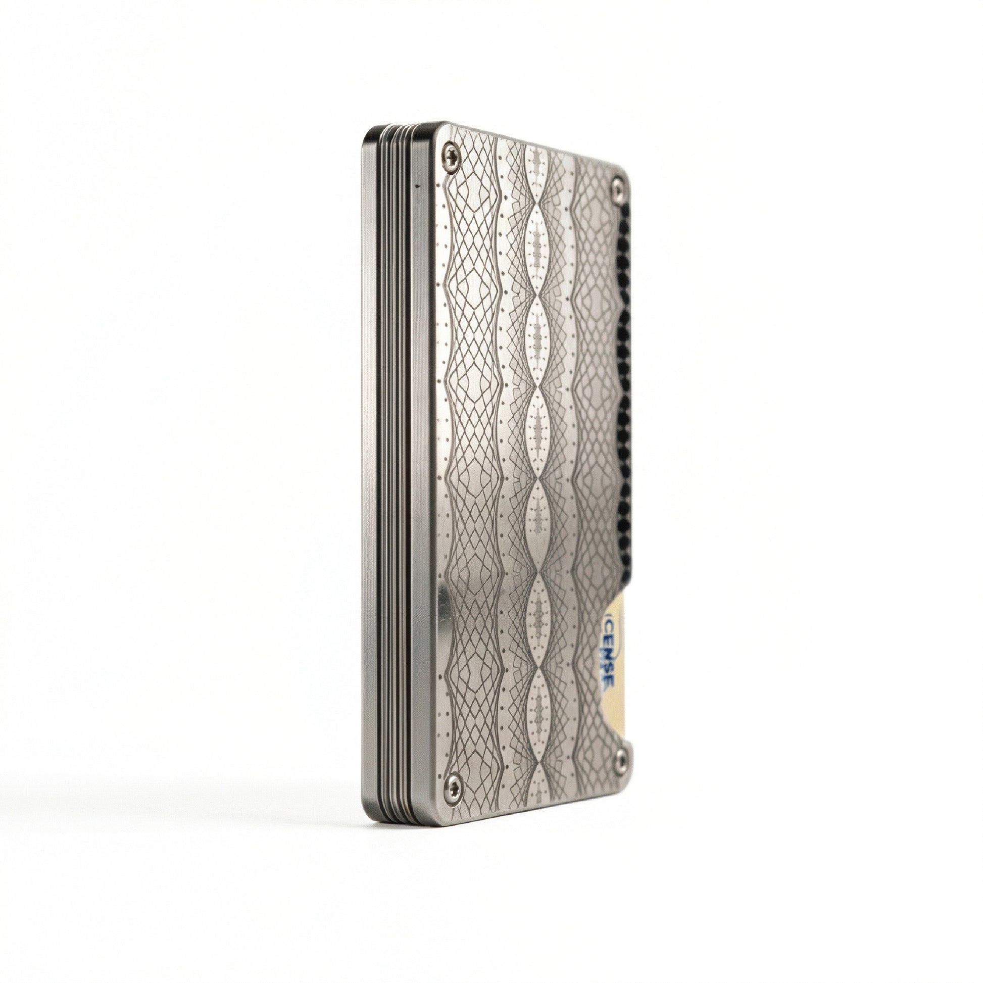 Moxxley MX-308 slim metal credit card holder – 316 stainless steel minimalist wallet