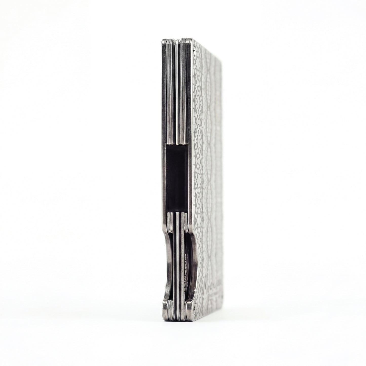Moxxley MX-308 slim metal credit card holder – 316 stainless steel minimalist wallet