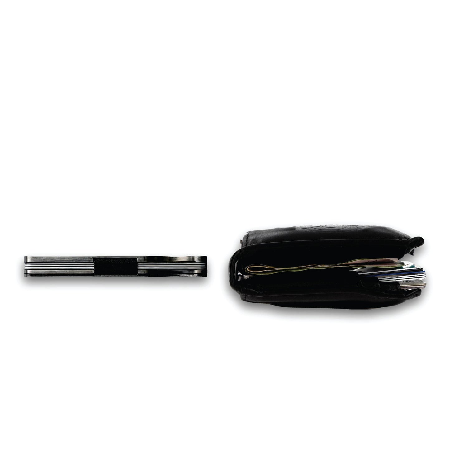 Moxxley MX-308 slim metal credit card holder – 316 stainless steel minimalist wallet