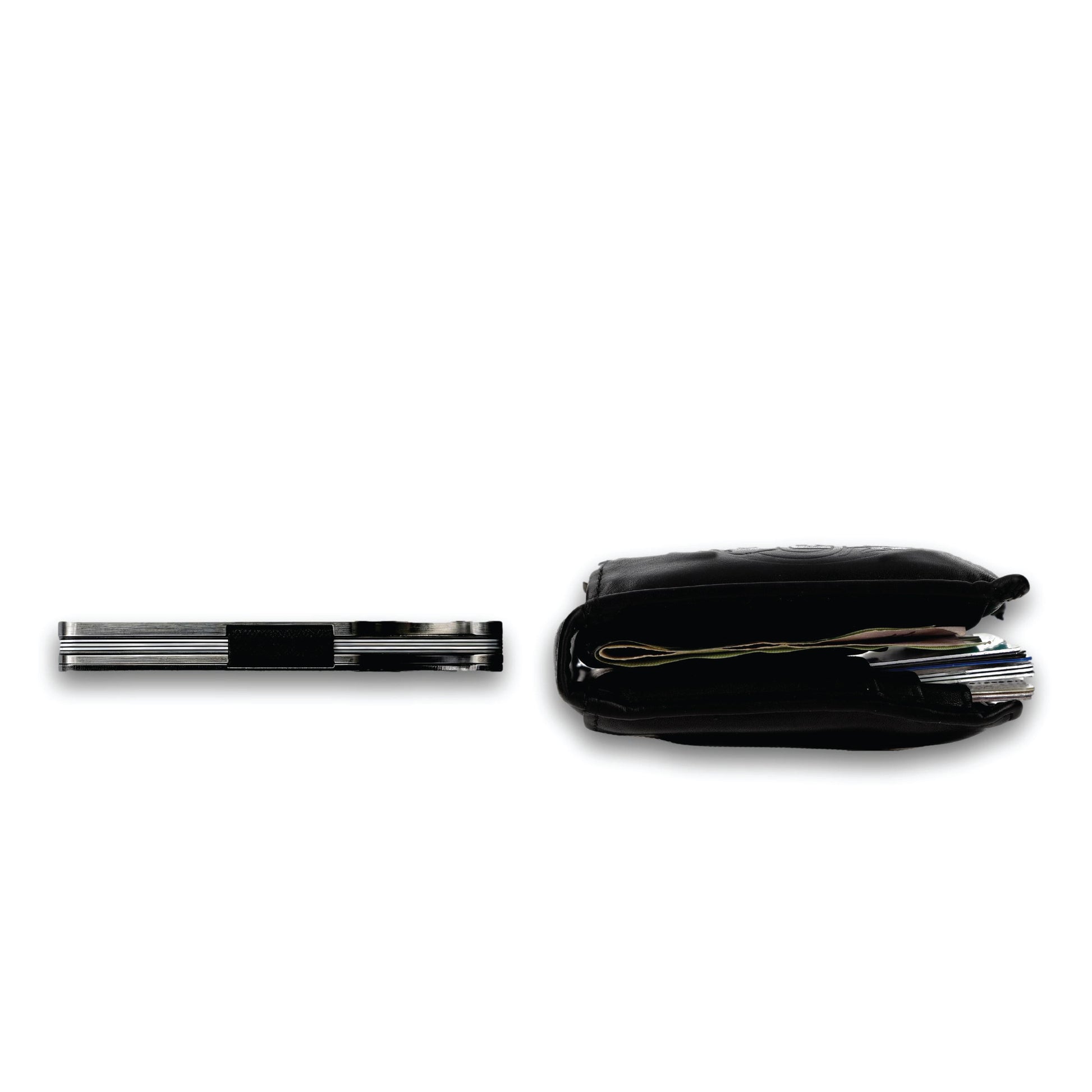 Moxxley MX-308 slim metal credit card holder – 316 stainless steel minimalist wallet