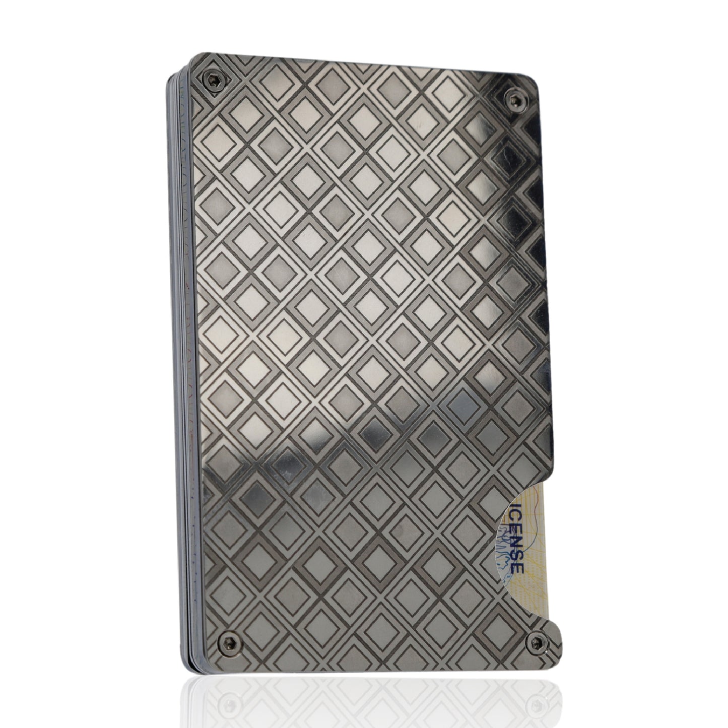 Moxxley MX-309 slim metal credit card holder – 316 stainless steel minimalist wallet