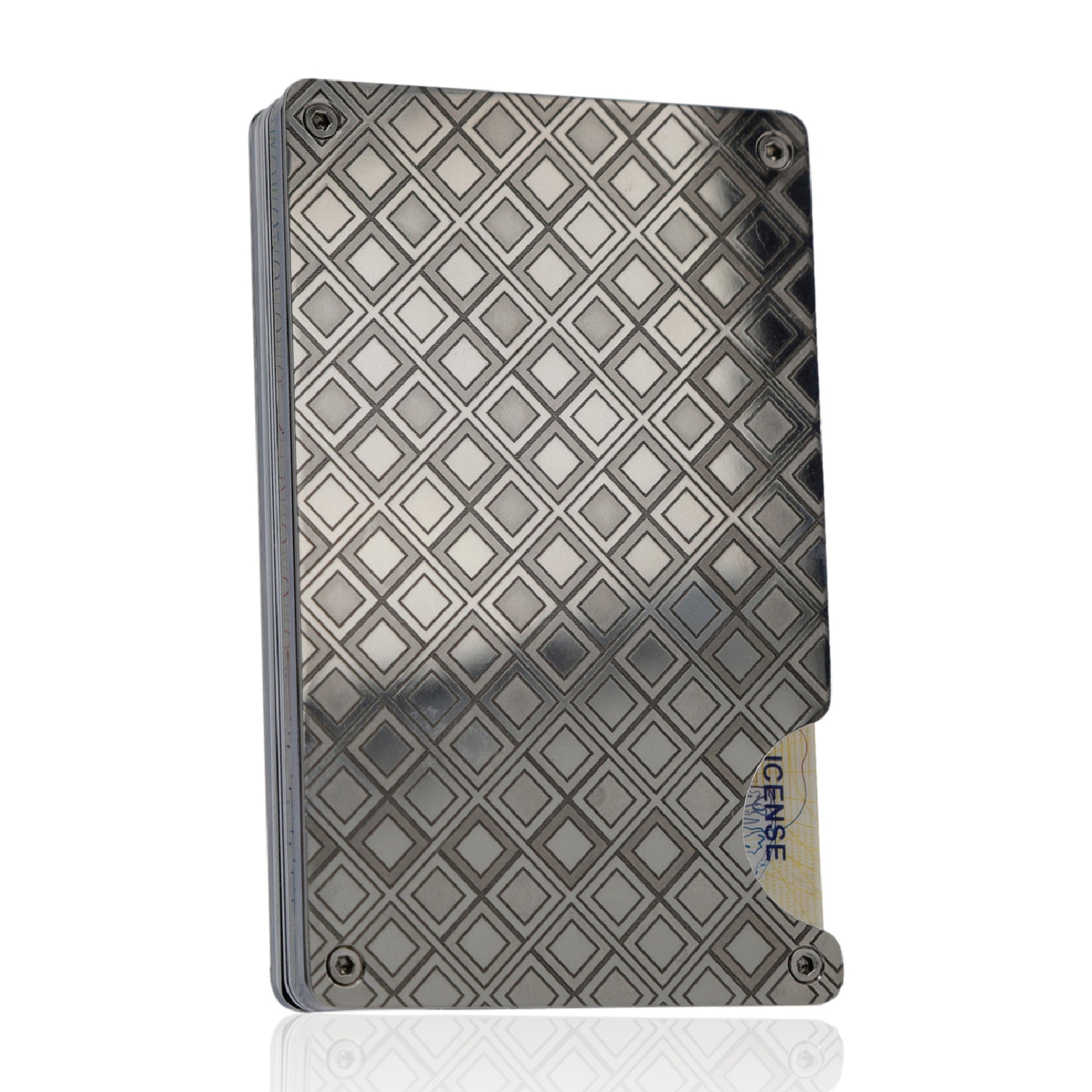 Moxxley MX-309 slim metal credit card holder – 316 stainless steel minimalist wallet