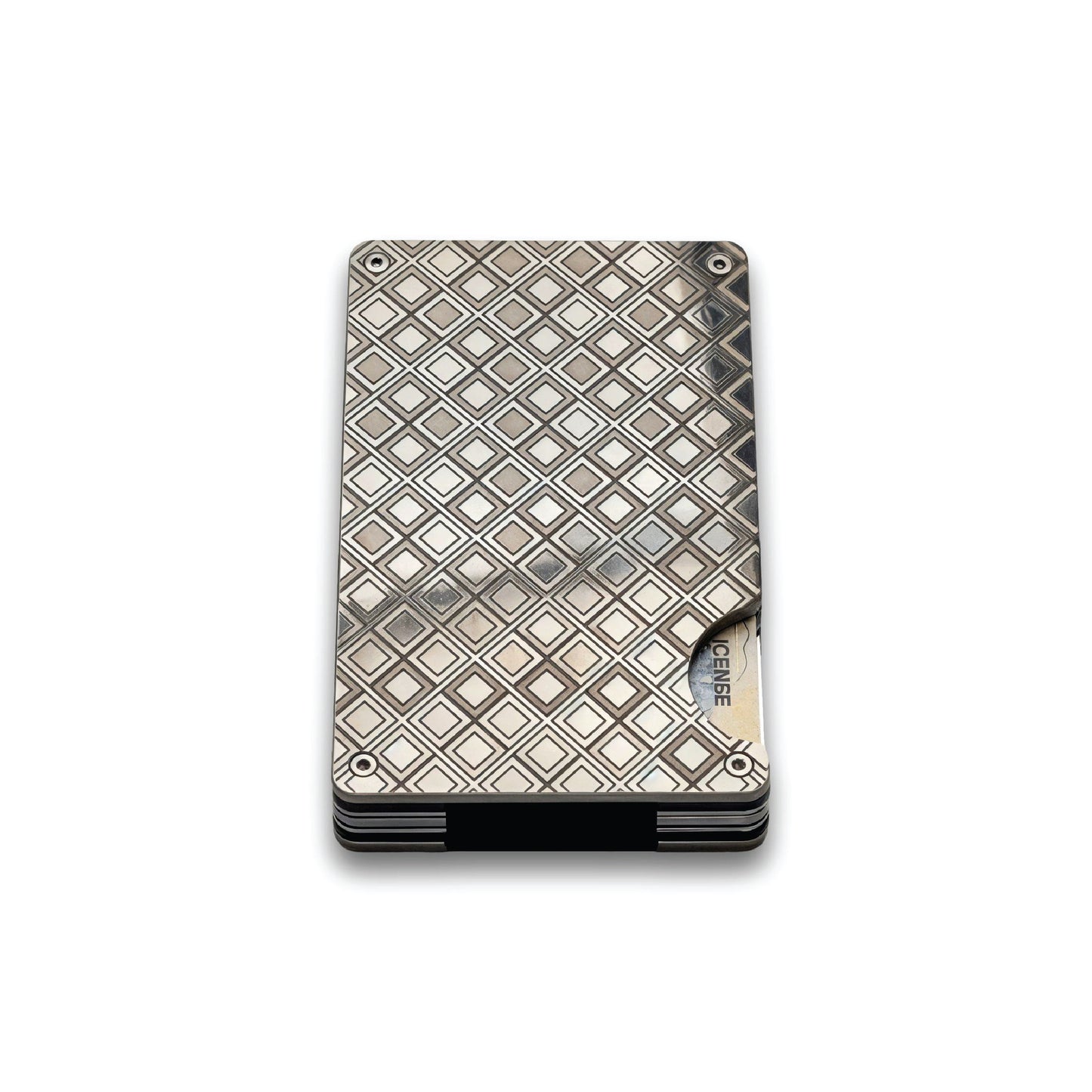 Moxxley MX-309 slim metal credit card holder – 316 stainless steel minimalist wallet