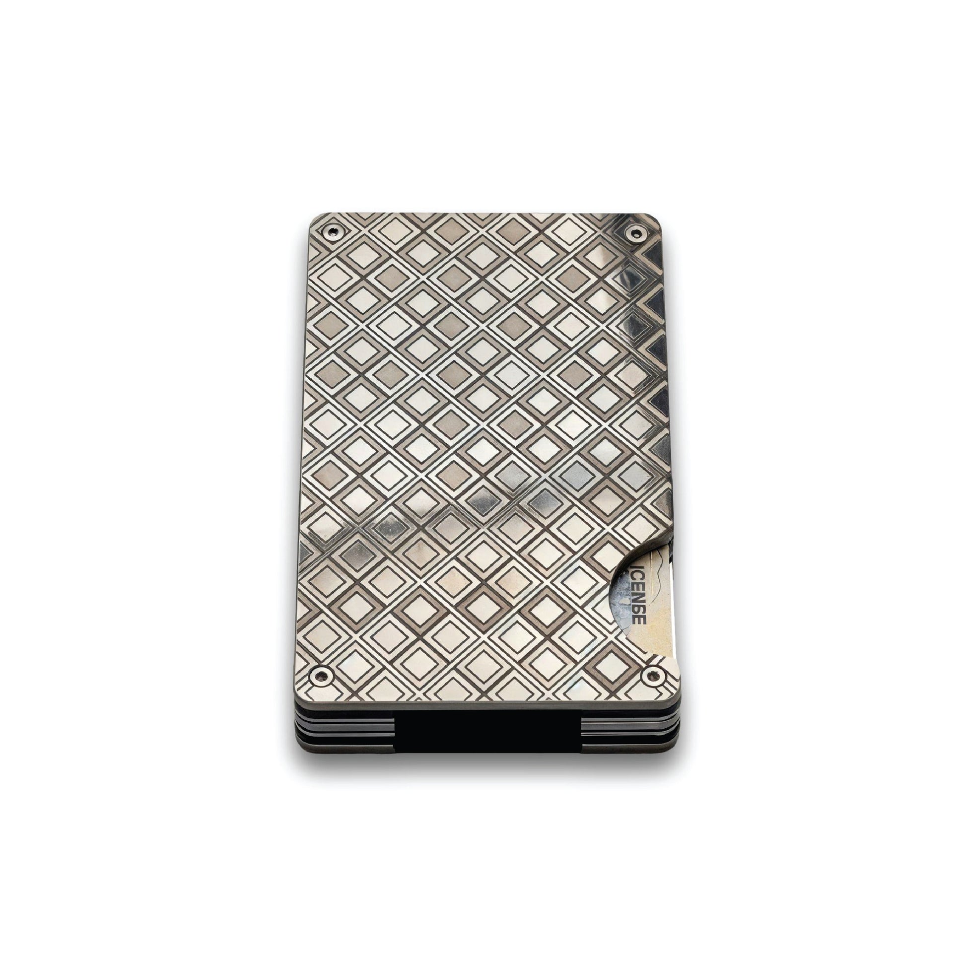 Moxxley MX-309 slim metal credit card holder – 316 stainless steel minimalist wallet
