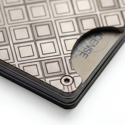 Moxxley MX-309 slim metal credit card holder – 316 stainless steel minimalist wallet