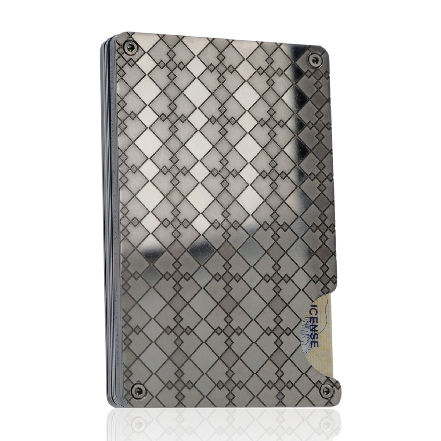 Moxxley MX-311 slim metal credit card holder – 316 stainless steel minimalist wallet