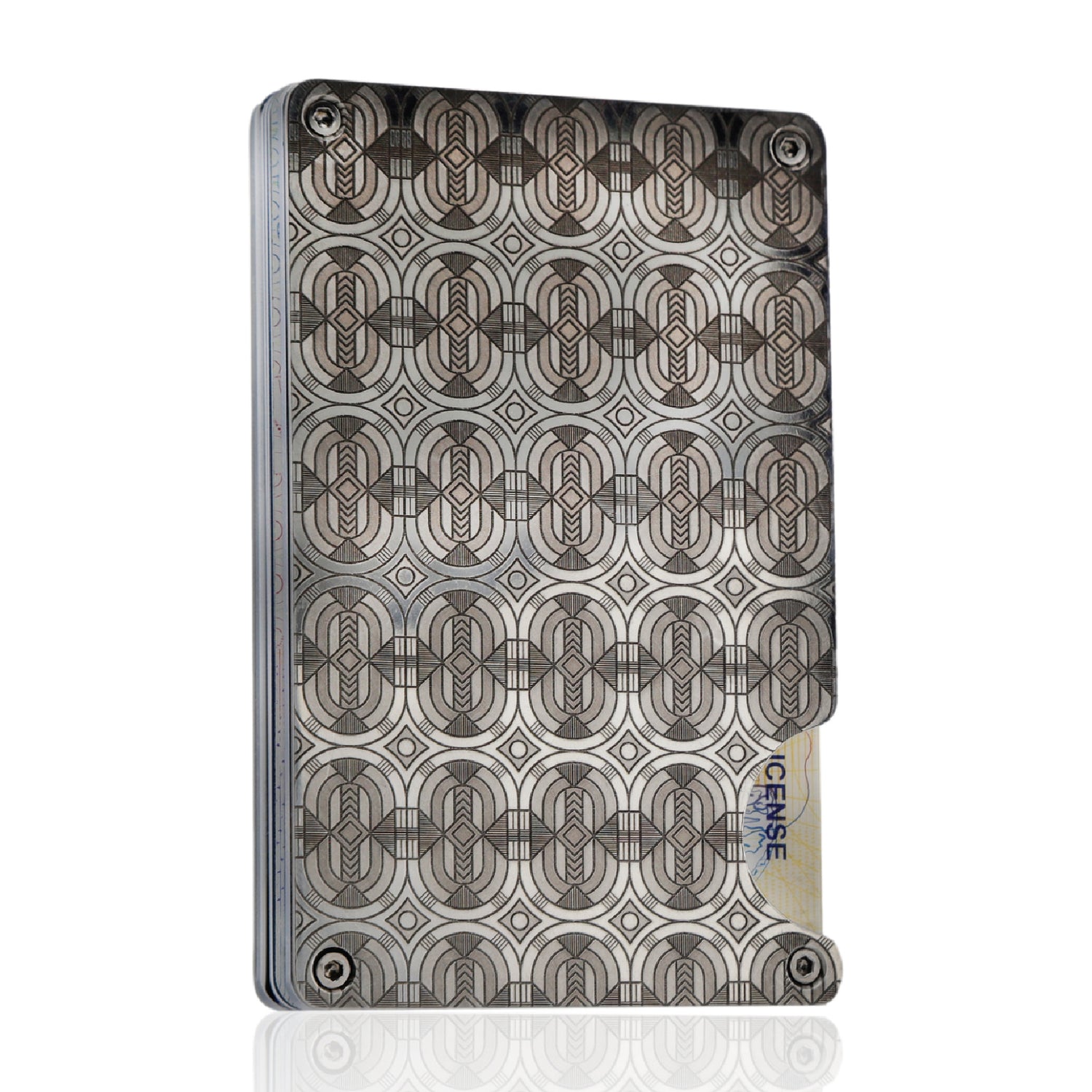 Moxxley MX-313 slim metal credit card holder – 316 stainless steel minimalist wallet