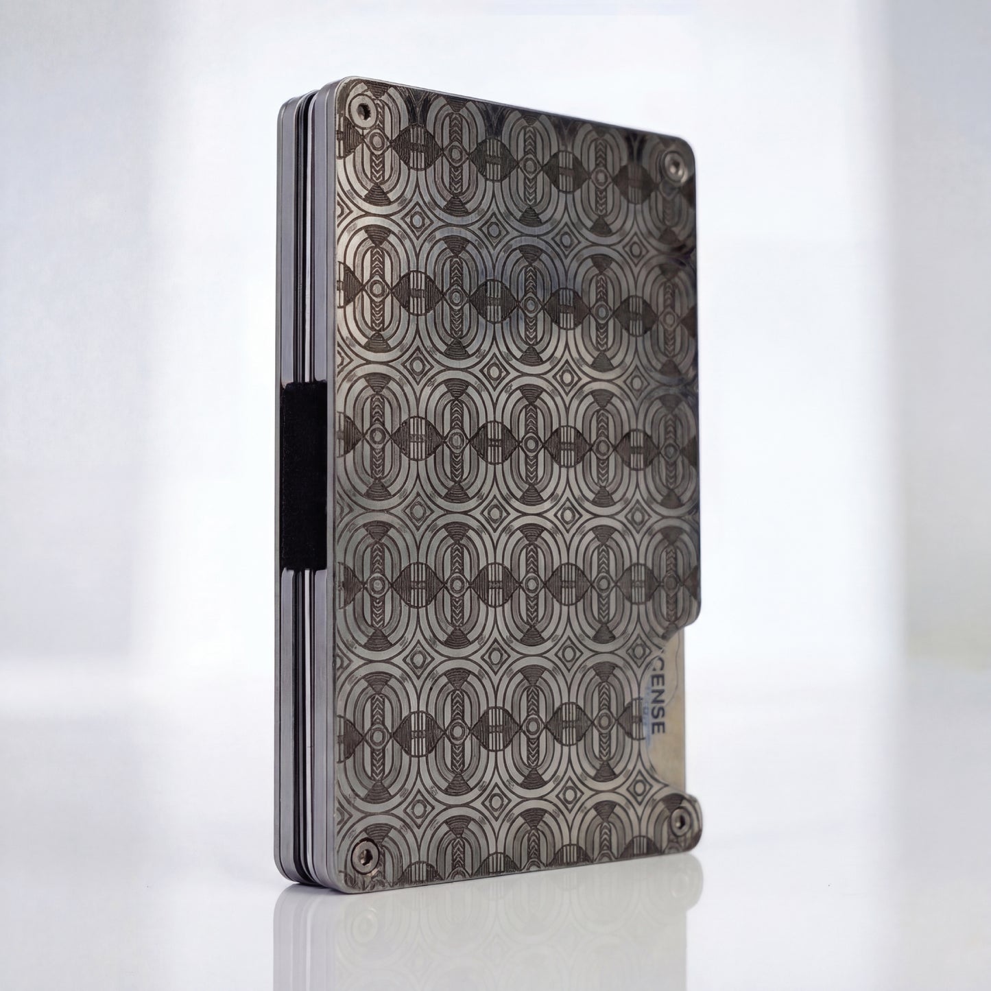 Moxxley MX-313 slim metal credit card holder – 316 stainless steel minimalist wallet