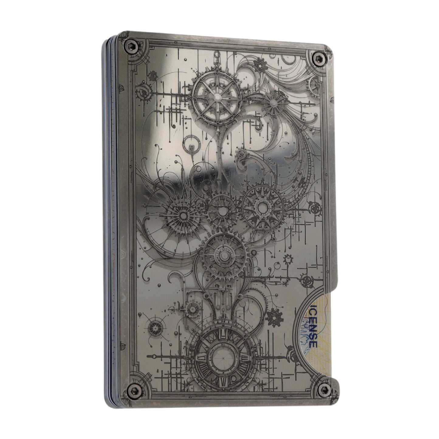 Moxxley MX-314 slim metal credit card holder – 316 stainless steel minimalist wallet