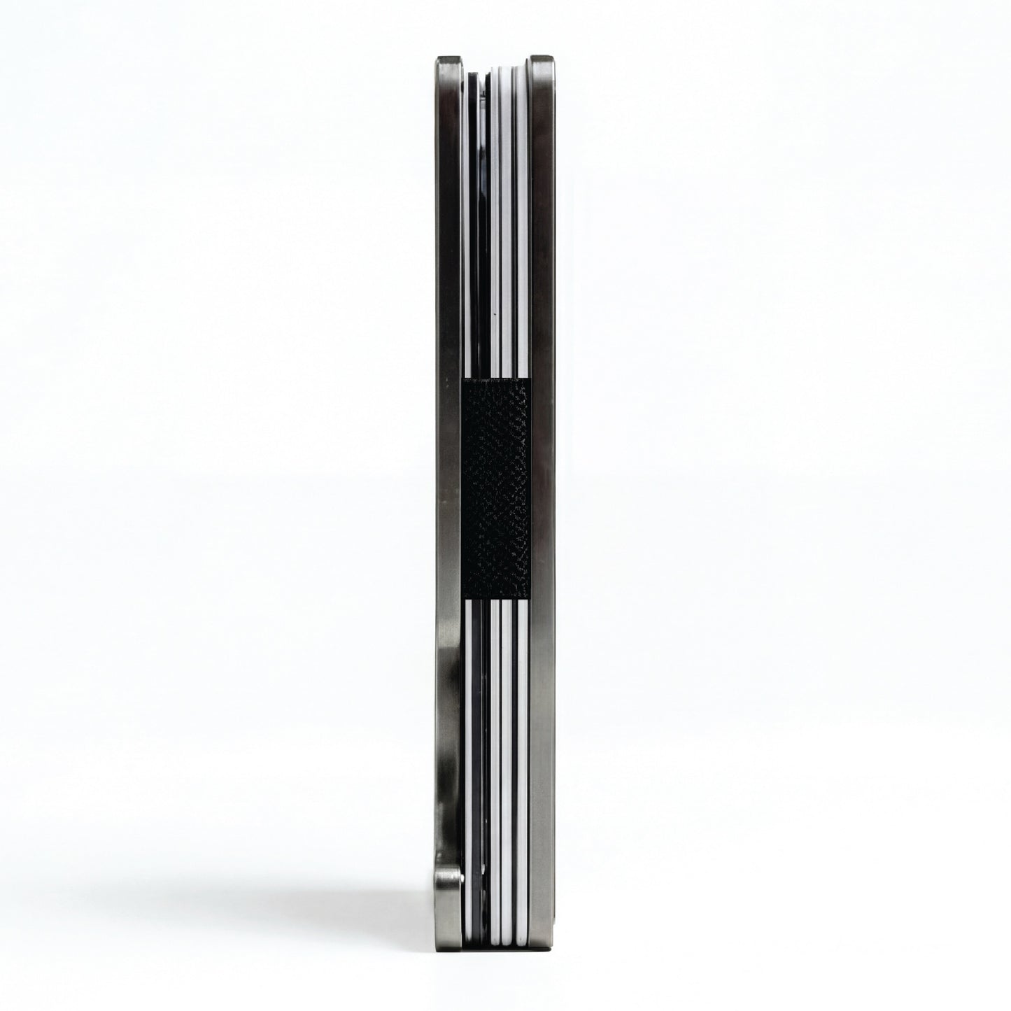 Moxxley MX-315 slim metal credit card holder – 316 stainless steel minimalist wallet with money clip