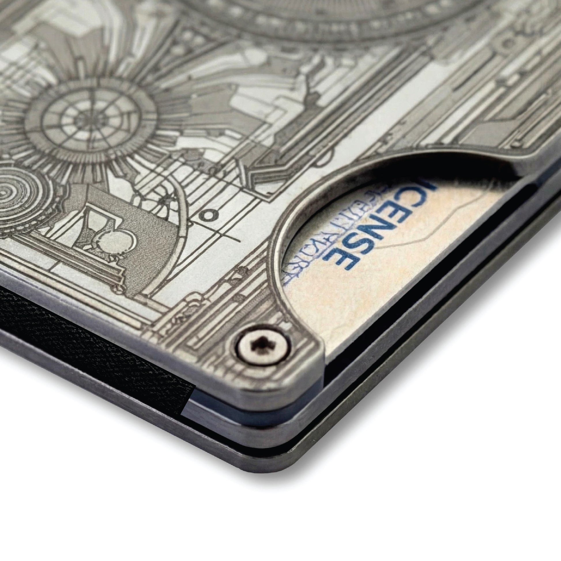 Moxxley MX-315 slim metal credit card holder – 316 stainless steel minimalist wallet