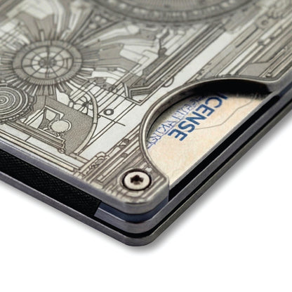 Moxxley MX-315 slim metal credit card holder – 316 stainless steel minimalist wallet