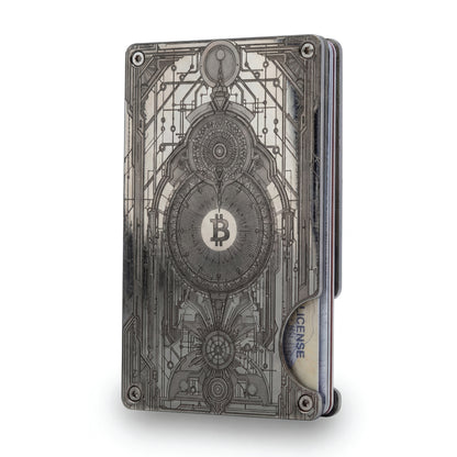 Moxxley MX-315 slim metal credit card holder – 316 stainless steel minimalist wallet