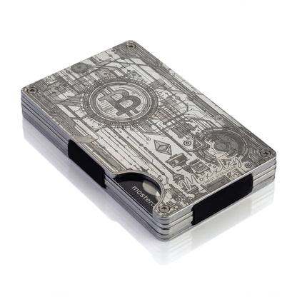 Moxxley MX-315 slim metal credit card holder – 316 stainless steel minimalist wallet