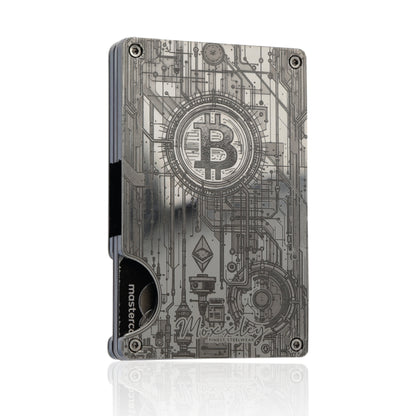 Moxxley MX-315 slim metal credit card holder – 316 stainless steel minimalist wallet