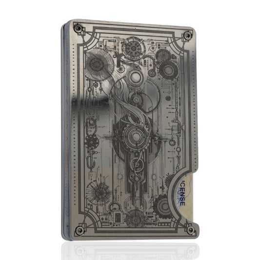 Moxxley MX-317 slim metal credit card holder – 316 stainless steel minimalist wallet