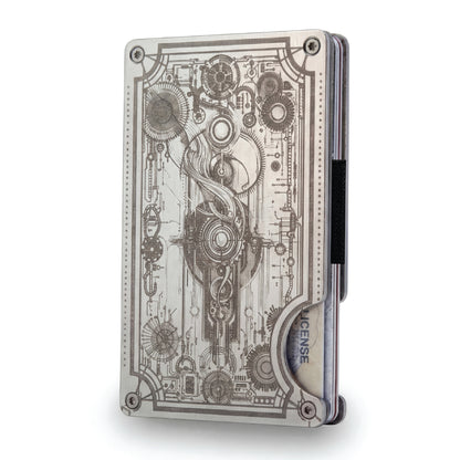 Moxxley MX-317 slim metal credit card holder – 316 stainless steel minimalist wallet