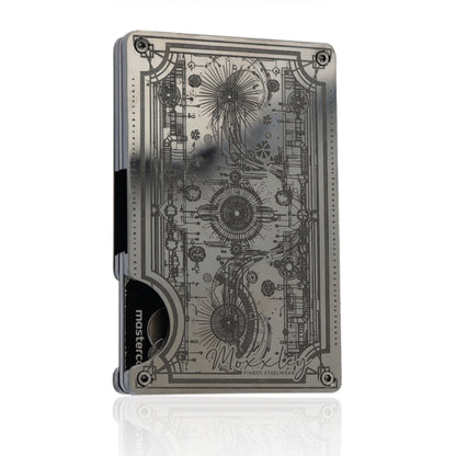 Moxxley MX-317 slim metal credit card holder – 316 stainless steel minimalist wallet