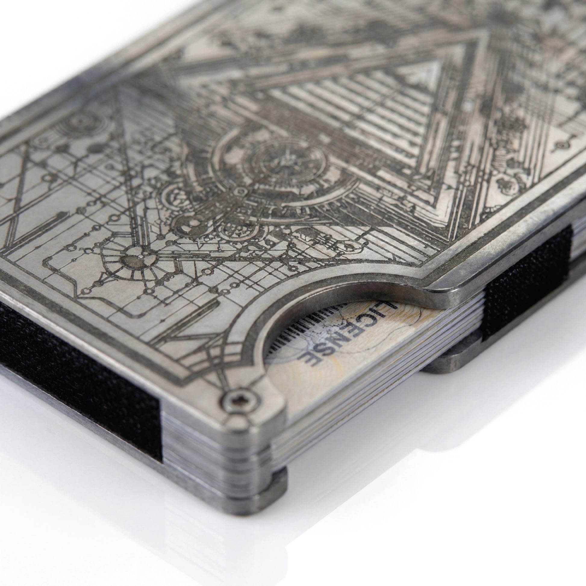 Moxxley MX-318 slim metal credit card holder – 316 stainless steel minimalist wallet