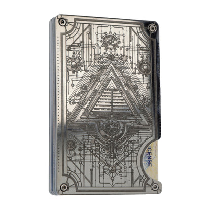 Moxxley MX-318 slim metal credit card holder – 316 stainless steel minimalist wallet