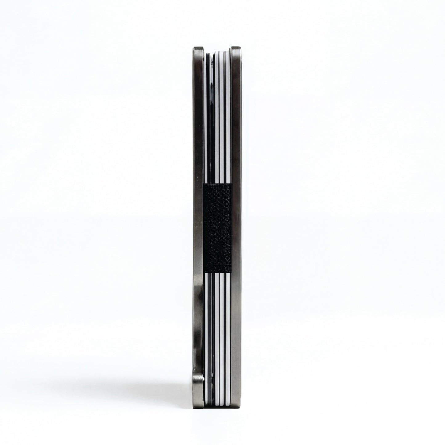 Moxxley MX-319 slim metal credit card holder – 316 stainless steel minimalist wallet with money clip