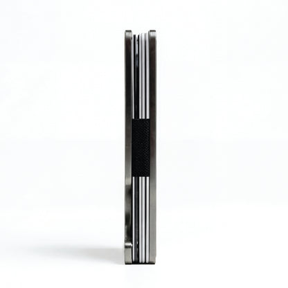 Moxxley MX-319 slim metal credit card holder – 316 stainless steel minimalist wallet