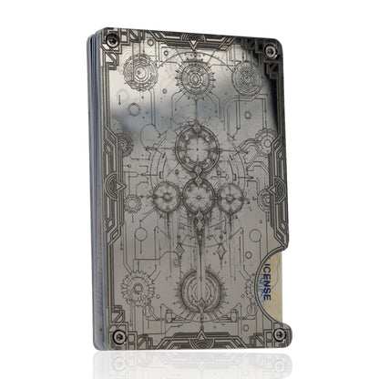 Moxxley MX-320 slim metal credit card holder – 316 stainless steel minimalist wallet