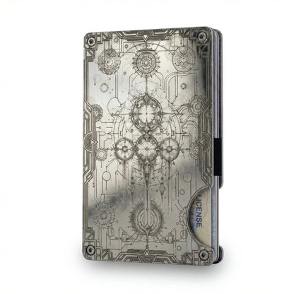 Moxxley MX-320 slim metal credit card holder – 316 stainless steel minimalist wallet
