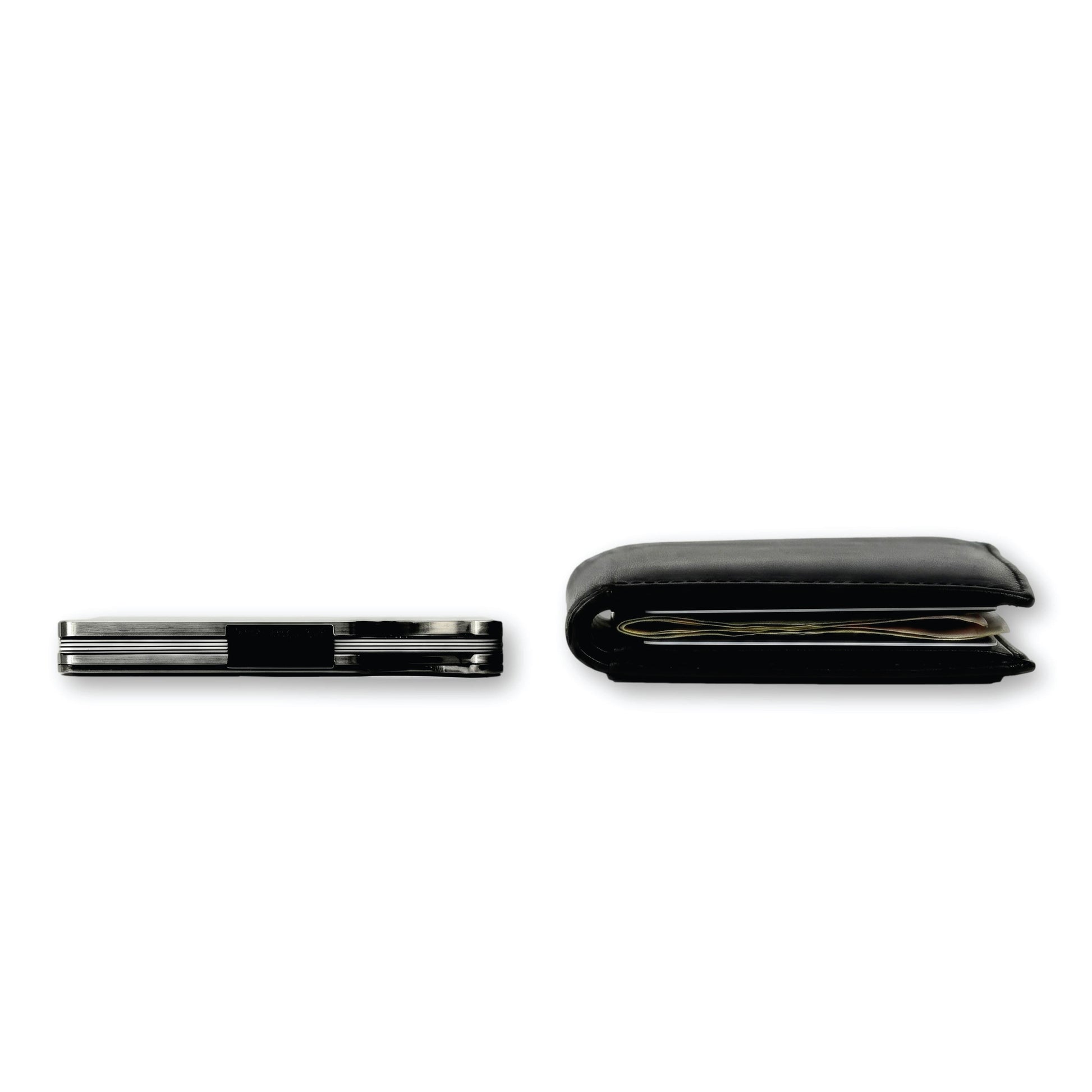 Moxxley MX-338 metal credit card holder – slim stainless steel wallet, playing-card design