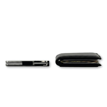 Moxxley MX-338 metal credit card holder – slim stainless steel wallet, playing-card design