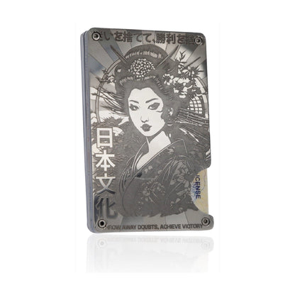 Moxxley MX-113 slim metal credit card holder – 316 stainless steel minimalist wallet with money clip