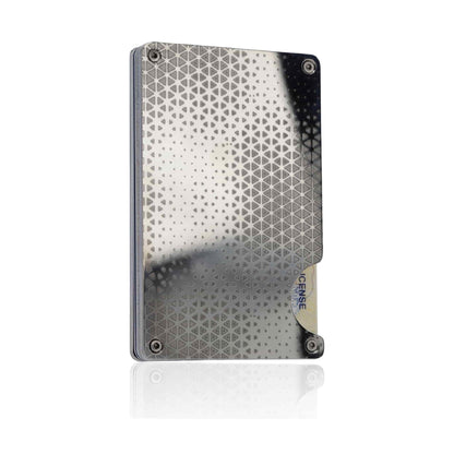 Moxxley MX-300 slim metal credit card holder – 316 stainless steel minimalist wallet with money clip