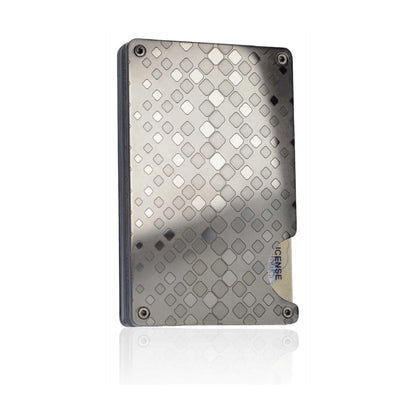 Moxxley MX-301 slim metal credit card holder – 316 stainless steel minimalist wallet with money clip