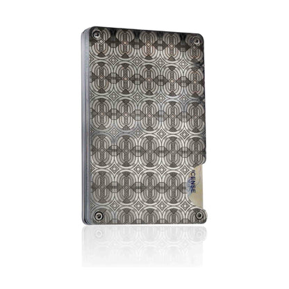 Moxxley MX-313 slim metal credit card holder – 316 stainless steel minimalist wallet with money clip