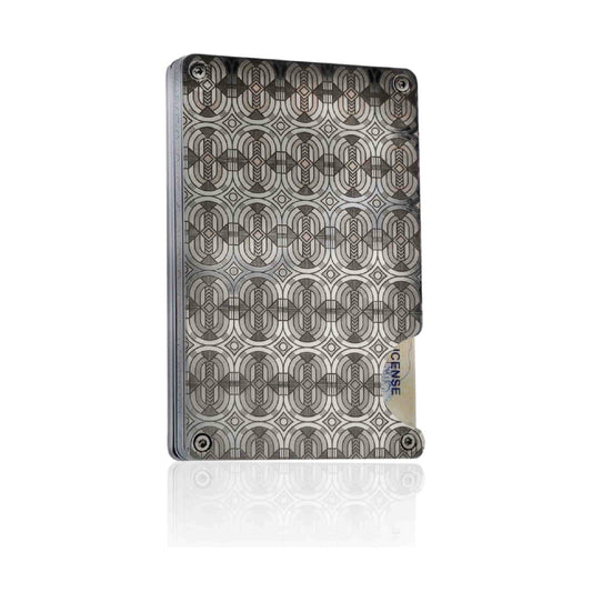 Moxxley MX-313 slim metal credit card holder – 316 stainless steel minimalist wallet with money clip