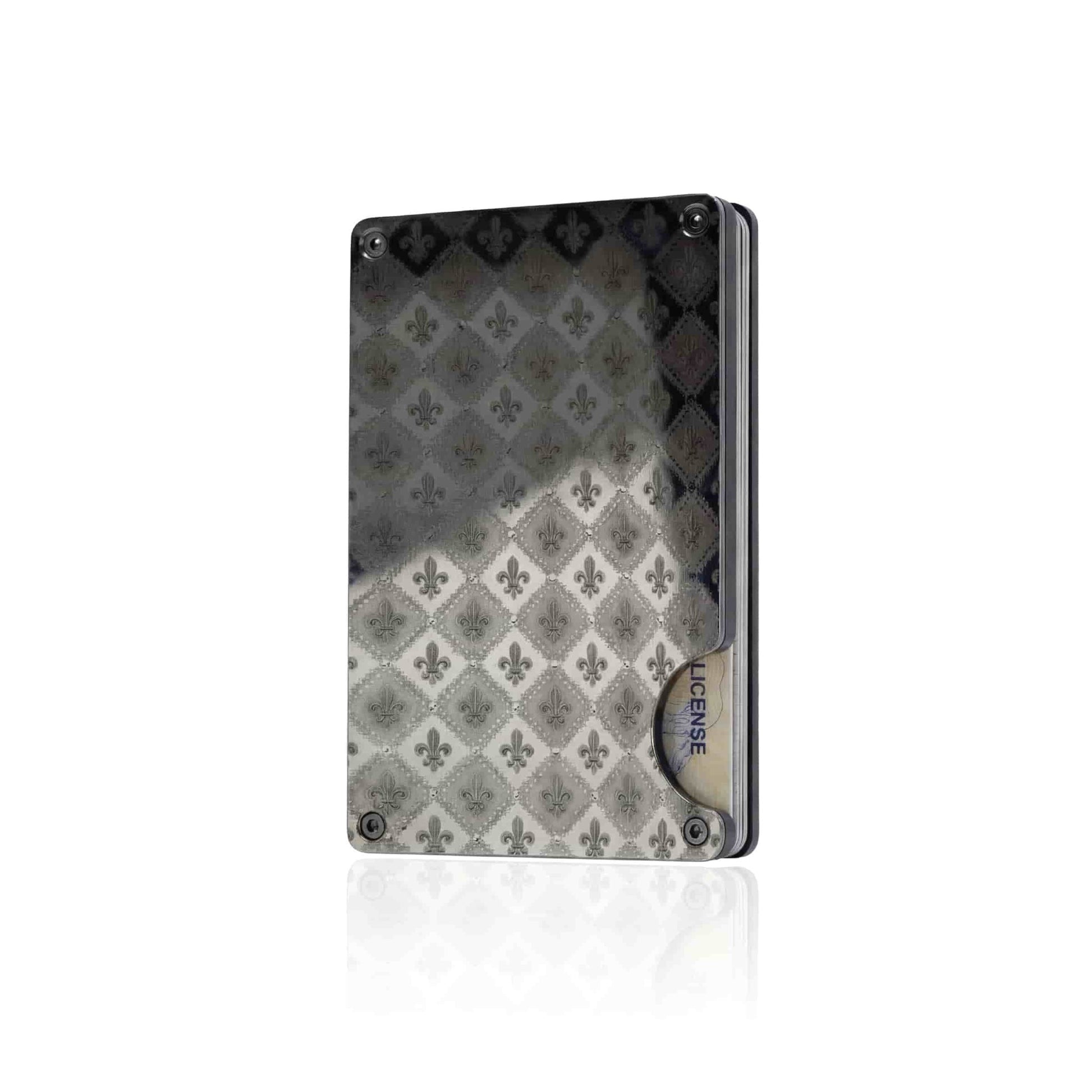 Moxxley MX-200 slim metal credit card holder – 316 stainless steel minimalist wallet with money clip