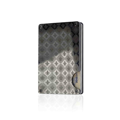 Moxxley MX-200 slim metal credit card holder – 316 stainless steel minimalist wallet with money clip