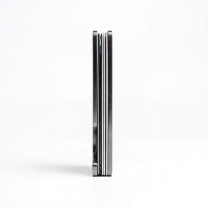 Moxxley MX-200 slim metal credit card holder – 316 stainless steel minimalist wallet with money clip