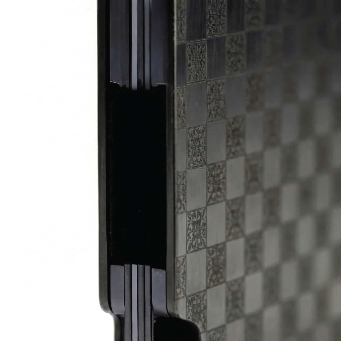 Moxxley MX-204 slim metal credit card holder – 316 stainless steel minimalist wallet with money clip