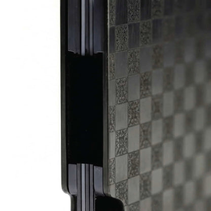 Moxxley MX-204 slim metal credit card holder – 316 stainless steel minimalist wallet with money clip