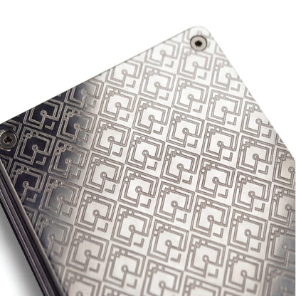 Moxxley MX-231 slim metal credit card holder – 316 stainless steel minimalist wallet with money clip