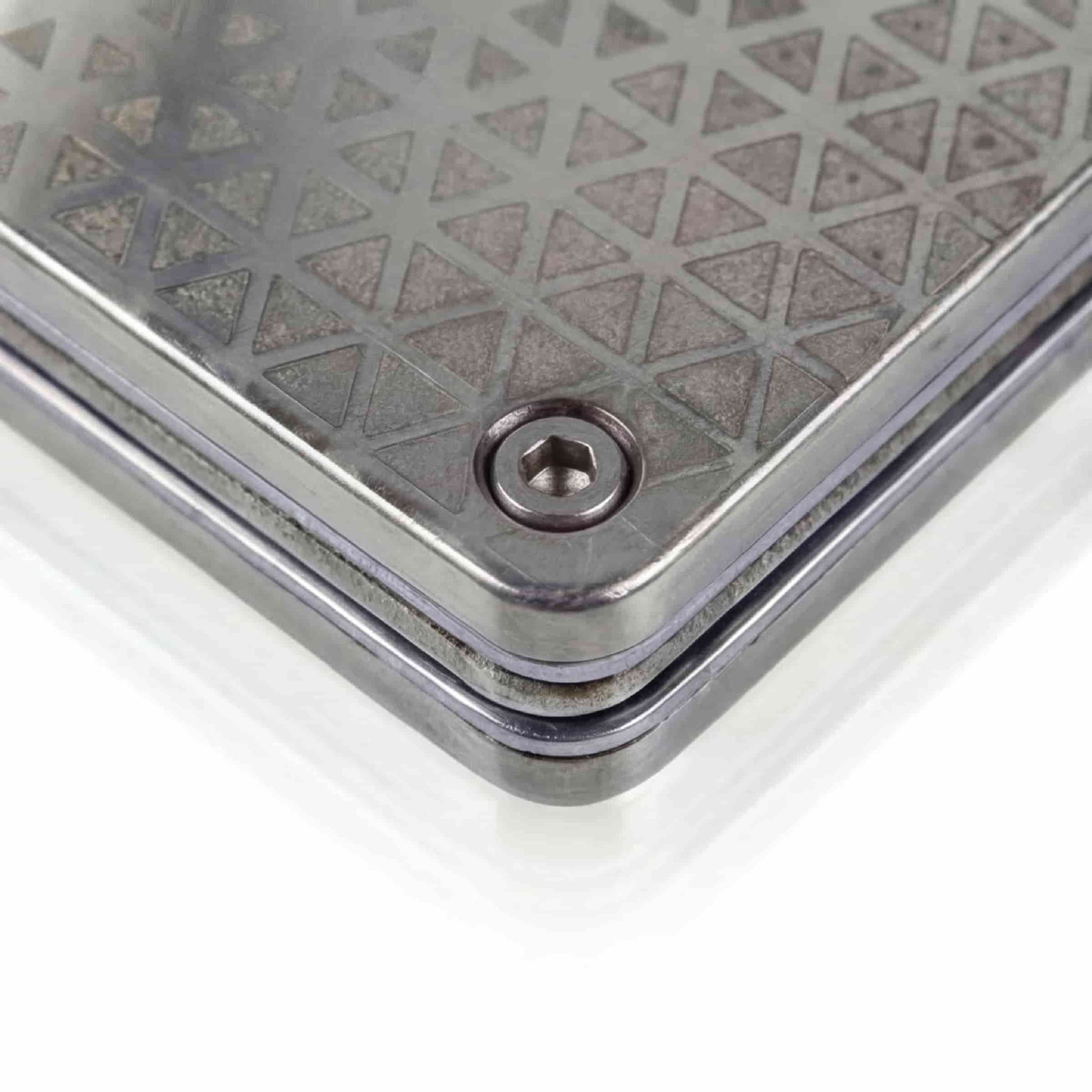 Moxxley MX-300 slim metal credit card holder – 316 stainless steel minimalist wallet with money clip