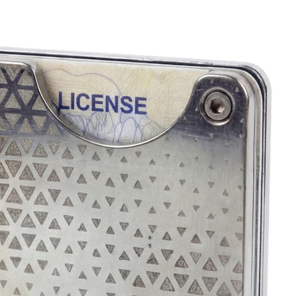Moxxley MX-300 slim metal credit card holder – 316 stainless steel minimalist wallet with money clip
