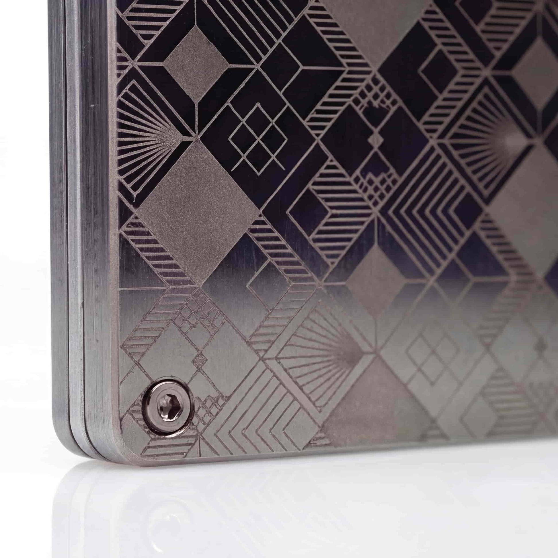 Moxxley MX-307 slim metal credit card holder – 316 stainless steel minimalist wallet with money clip
