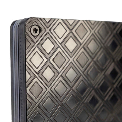 Moxxley MX-309 slim metal credit card holder – 316 stainless steel minimalist wallet with money clip