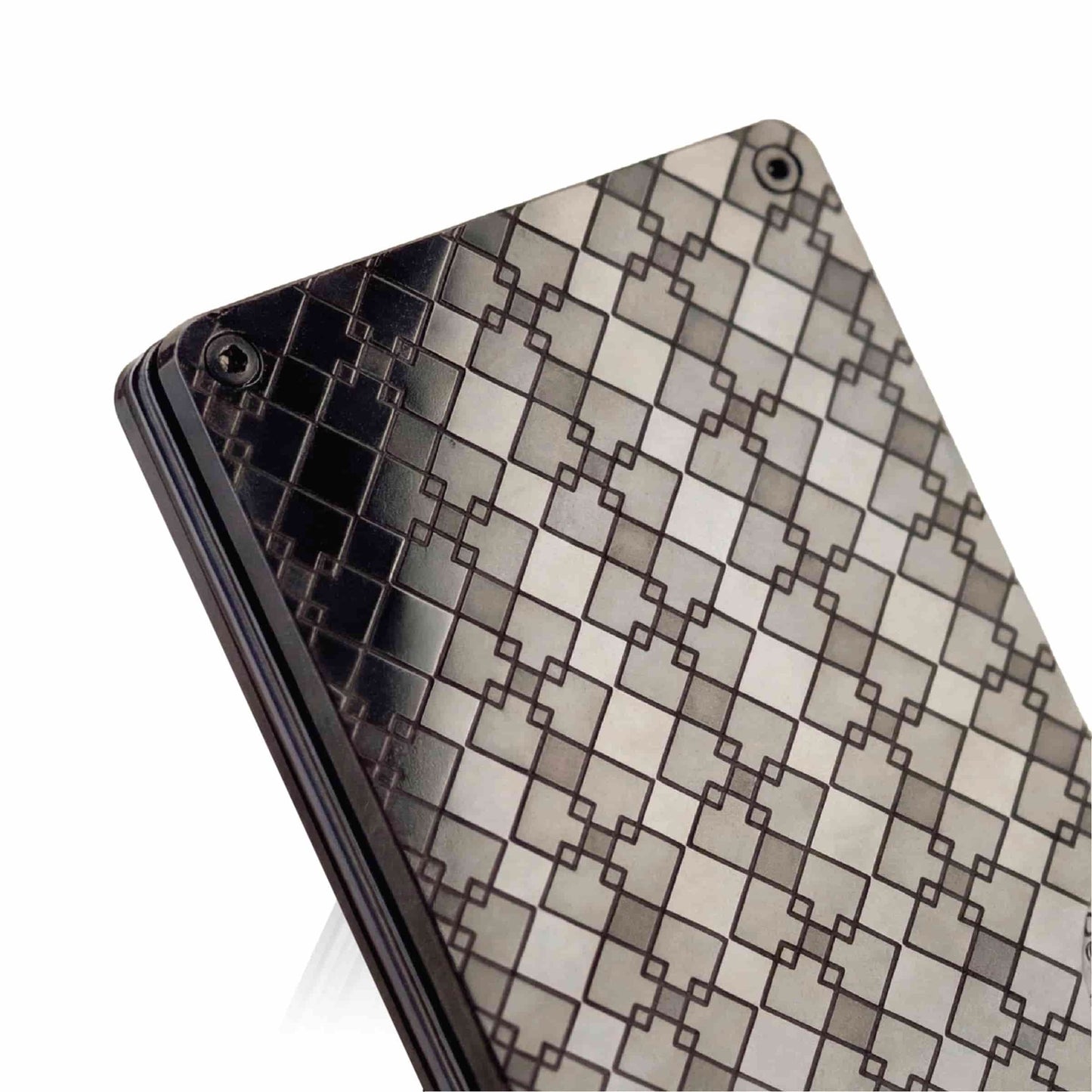 Moxxley MX-311 slim metal credit card holder – 316 stainless steel minimalist wallet with money clip