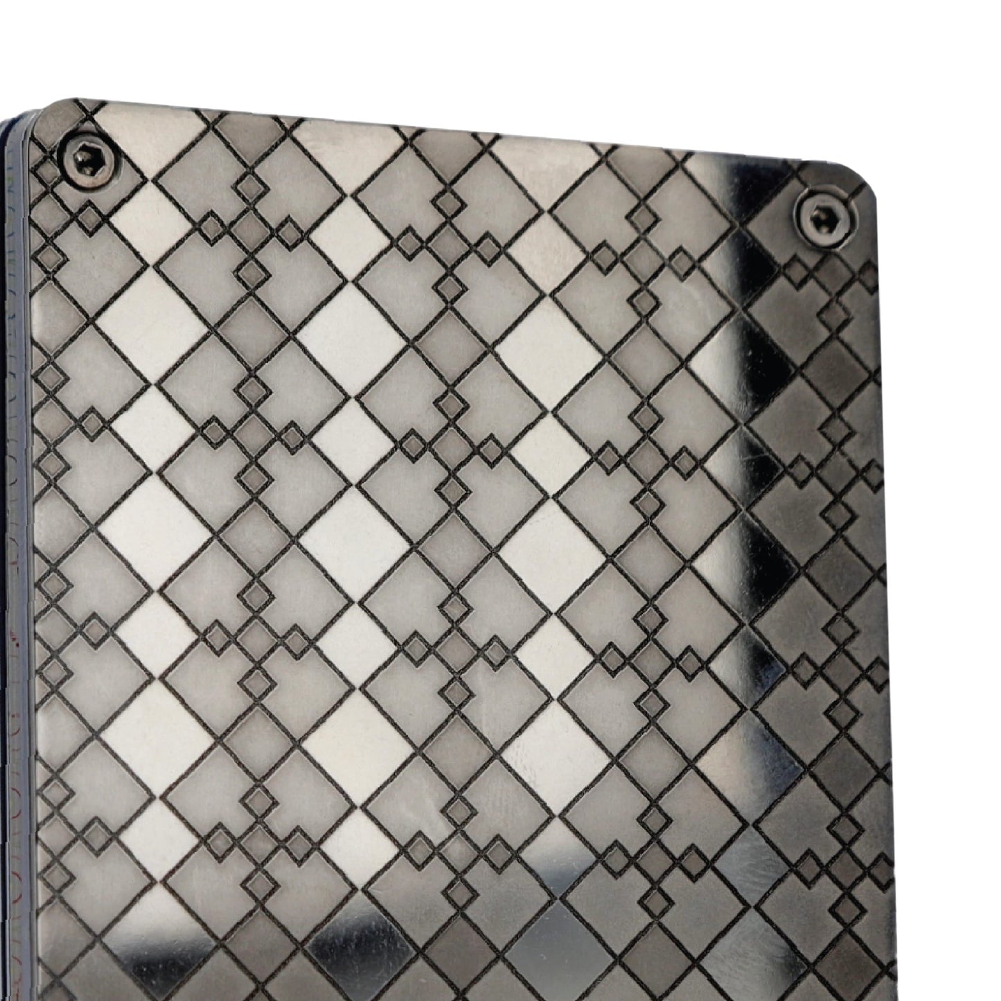 Moxxley MX-311 slim metal credit card holder – 316 stainless steel minimalist wallet with money clip