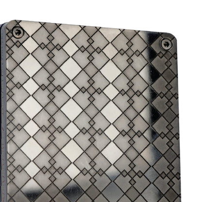 Moxxley MX-311 slim metal credit card holder – 316 stainless steel minimalist wallet with money clip